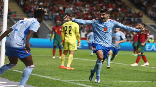 الماتادور الإسباني ينهي مشوار رونالدو في دوري الأمم الأوربية